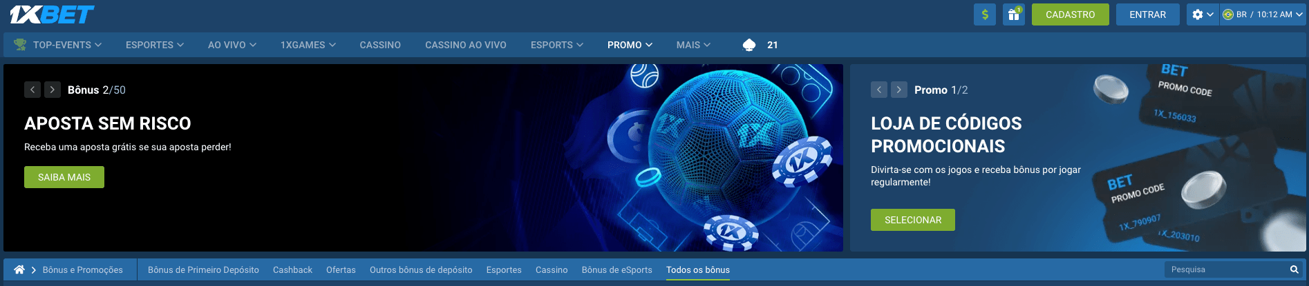 1xBet bonus