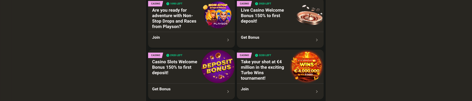 Parimatch bonus