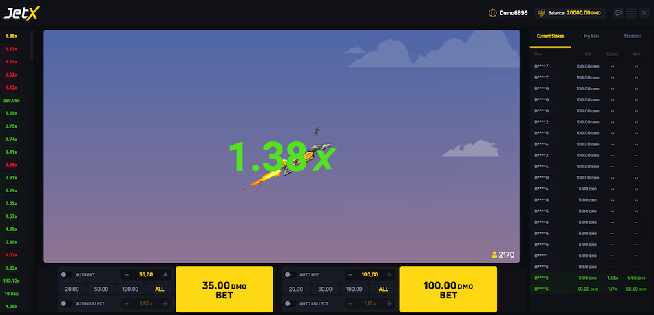 demo jetx